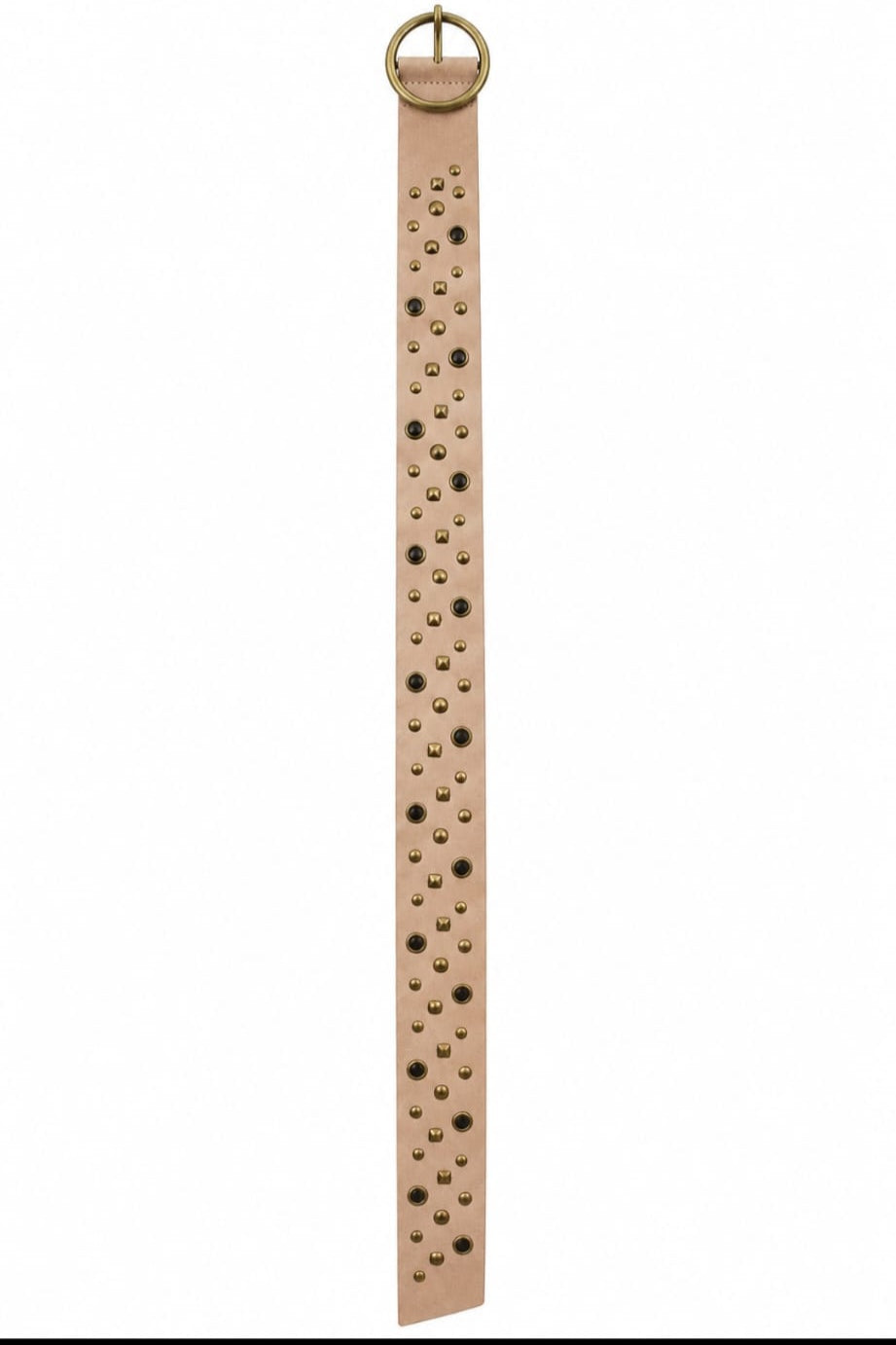 Cinturón polipiel tachuelas