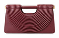 Bolso cuadrado burdeos