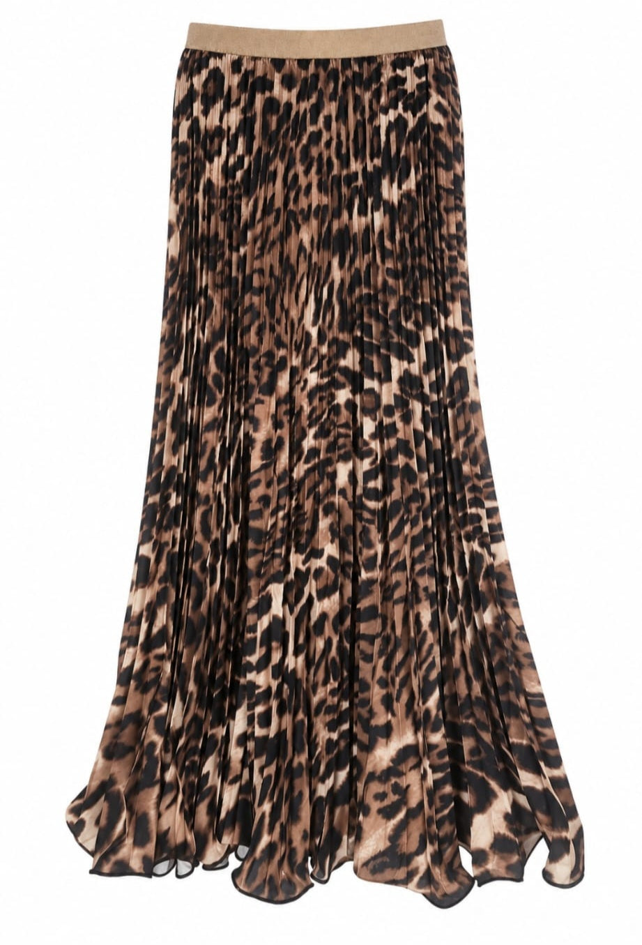 Falda plisada leopardo