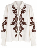 Camisa bordada blanca