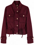 Chaqueta antelina rizada