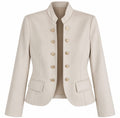 Chaqueta antelina entallada