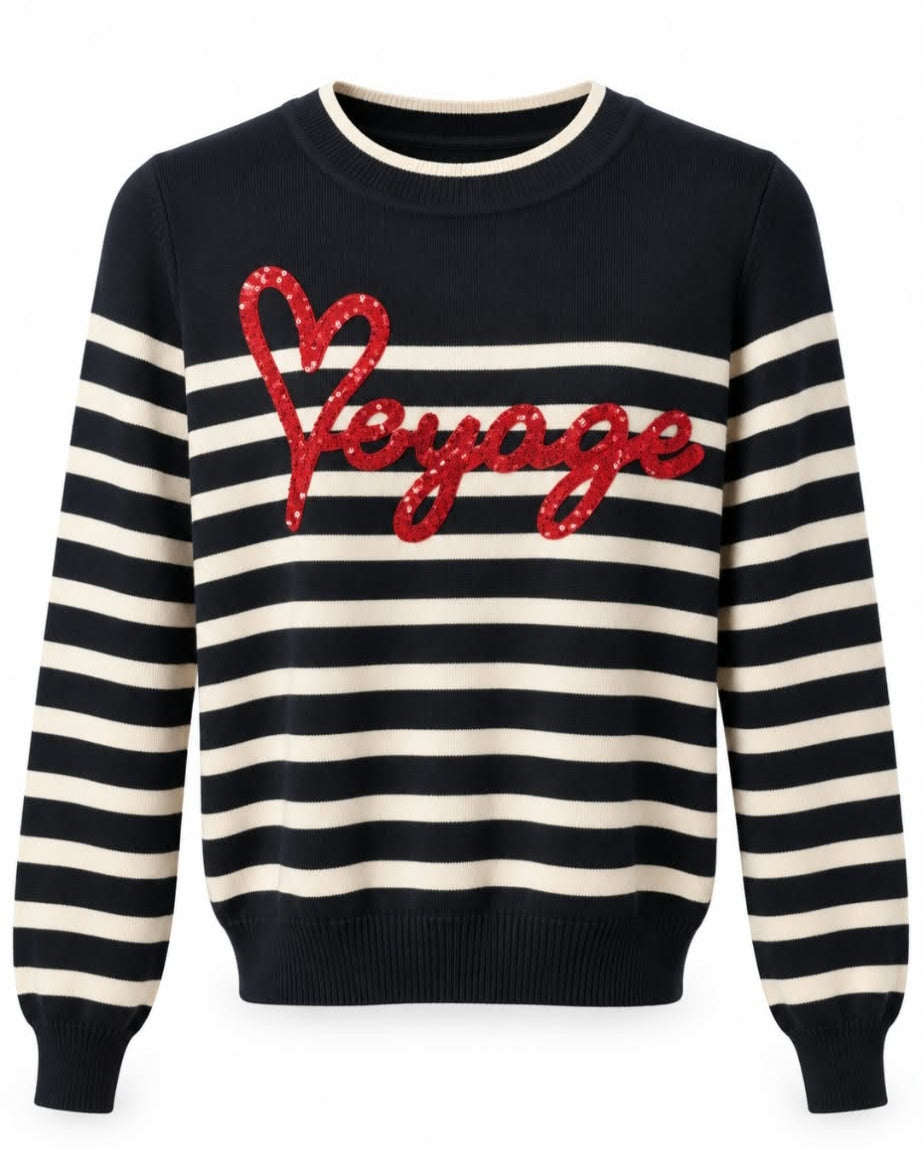 Jersey punto rayas
